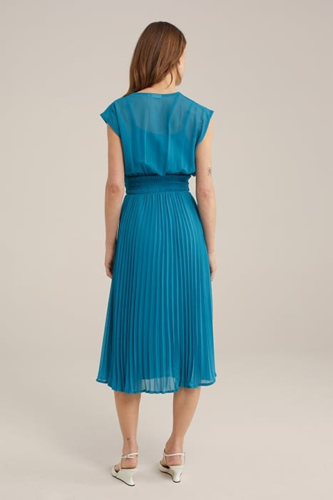 DRESS MID LENGTH GREEN BLUE 2