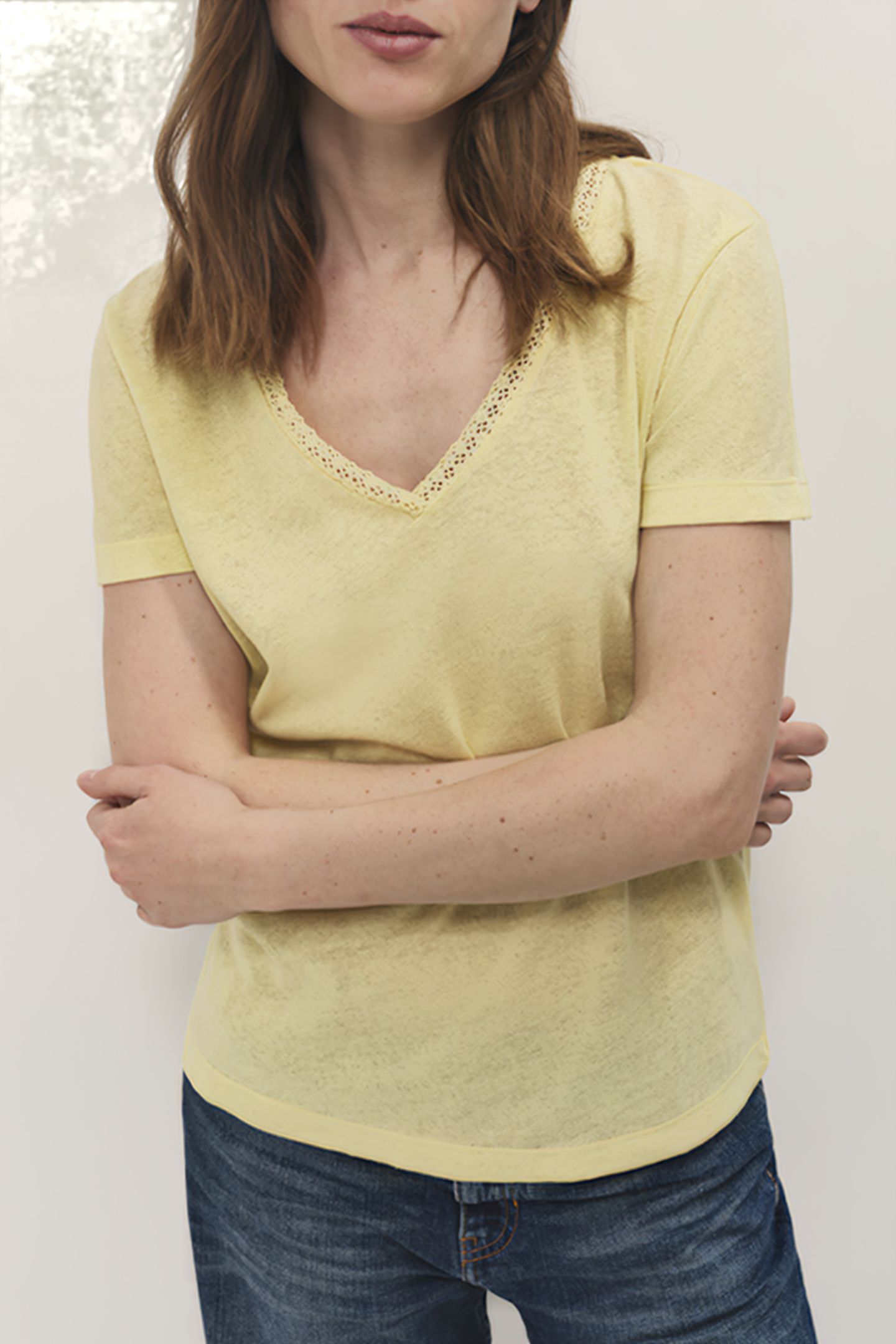 MANIA - MIMOSA COTTON LINEN T-SHIRT 3