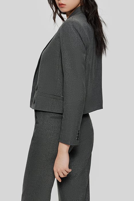 GREY GLITTERY SHORT SUIT JACKET 2