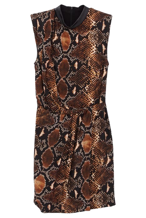 PURE EDITION–MAHOGANY DRESS WITH ROCK PYTHON PRINT 4