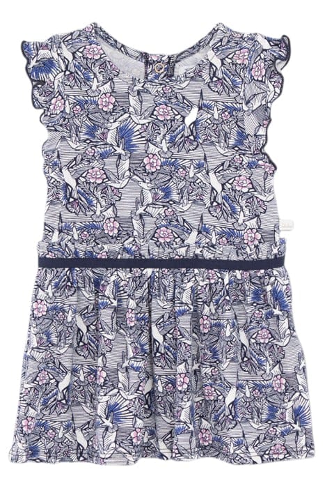 BABY GIRLS' ECRU DRESS WITH HUMMINGBIRD WAX PRINT 1