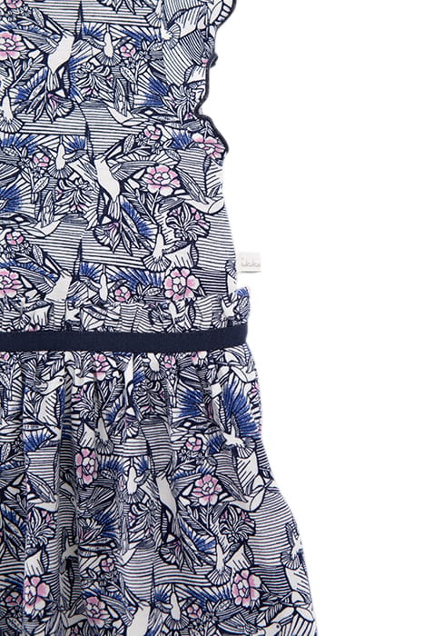 BABY GIRLS' ECRU DRESS WITH HUMMINGBIRD WAX PRINT 4