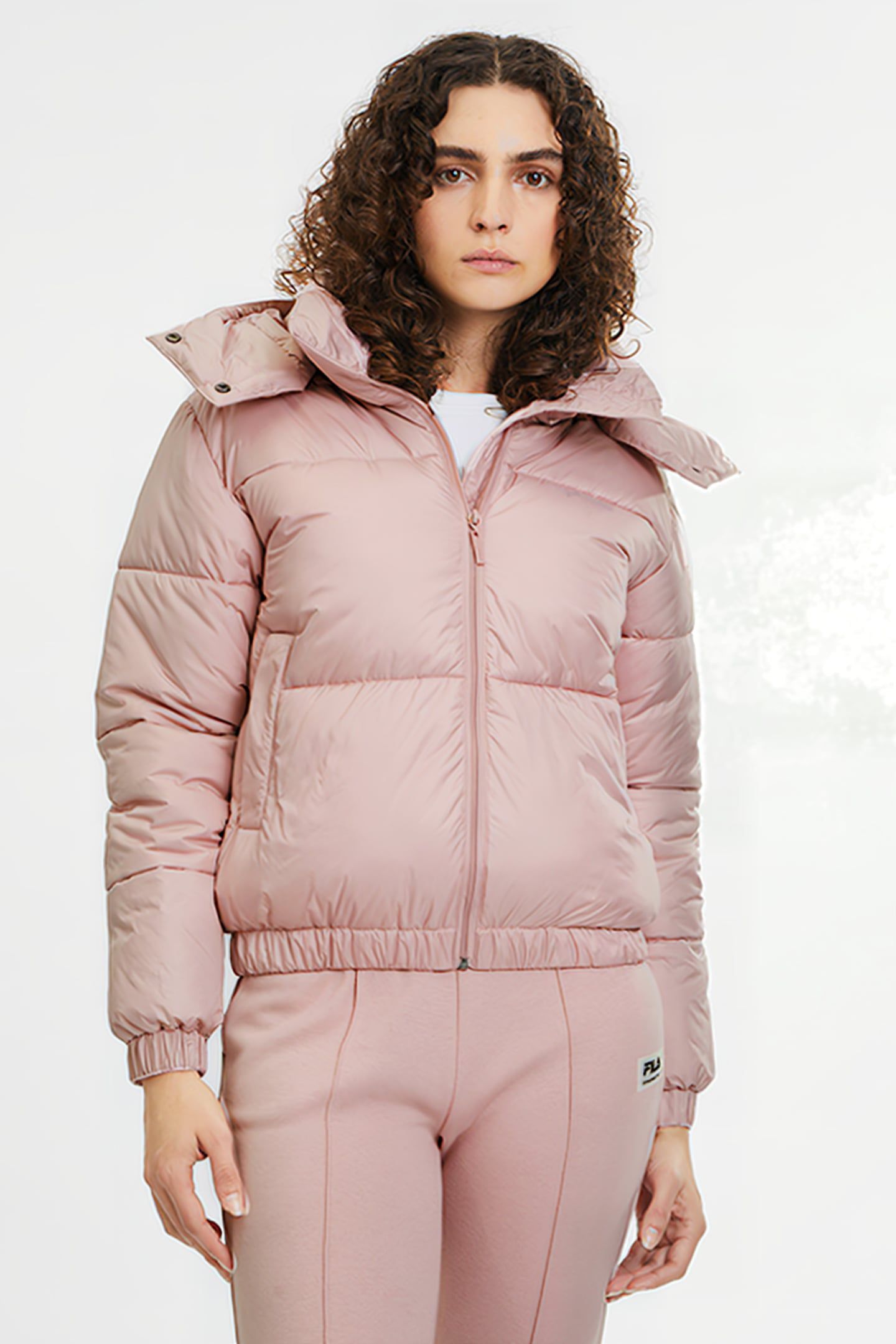 BUCHEN CROPPED PUFFER JACKET PALE MAUVE 1