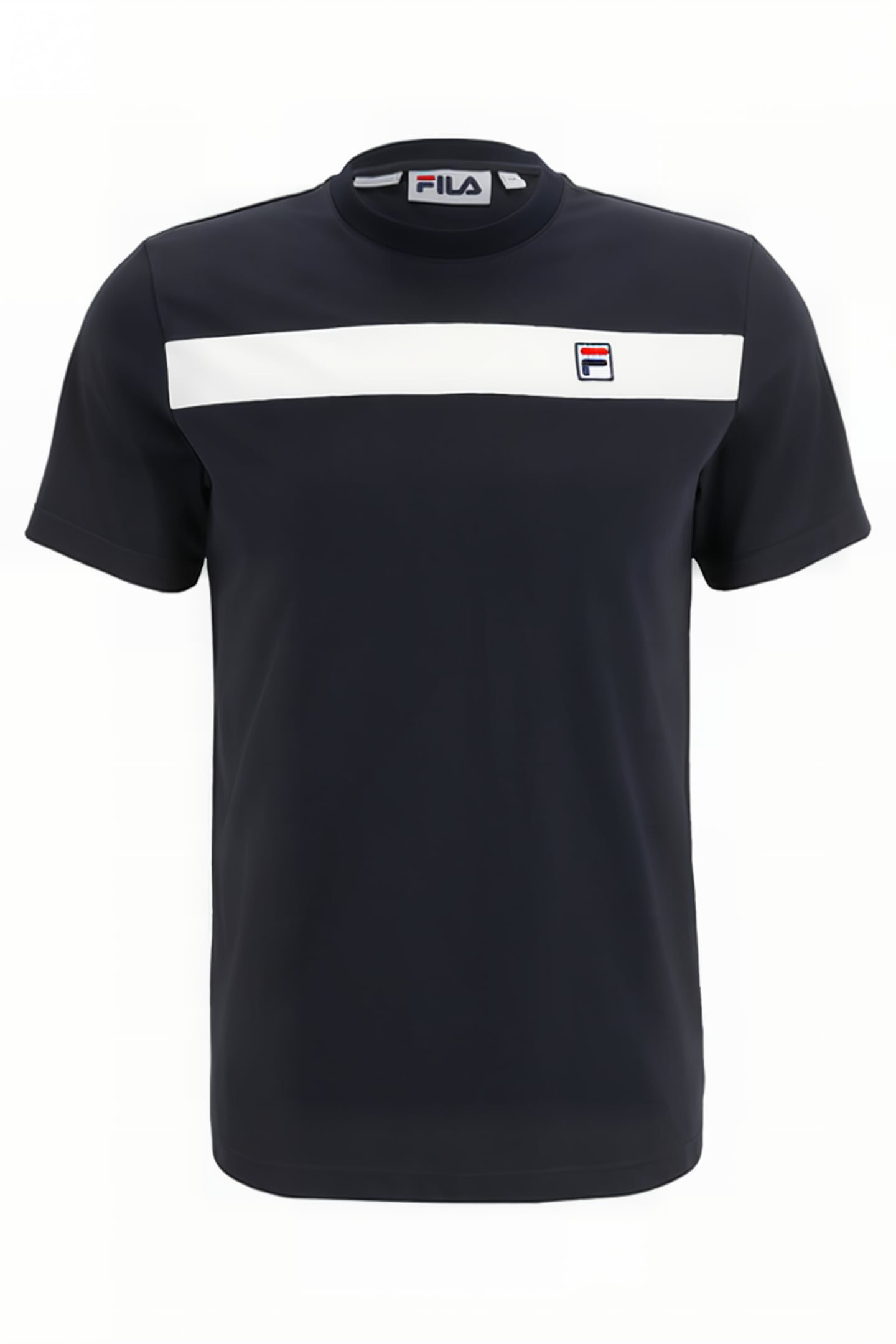 SHORT SLEEVES T-SHIRT WITH CONTRAST DETAIL NAVY / WHITE 4