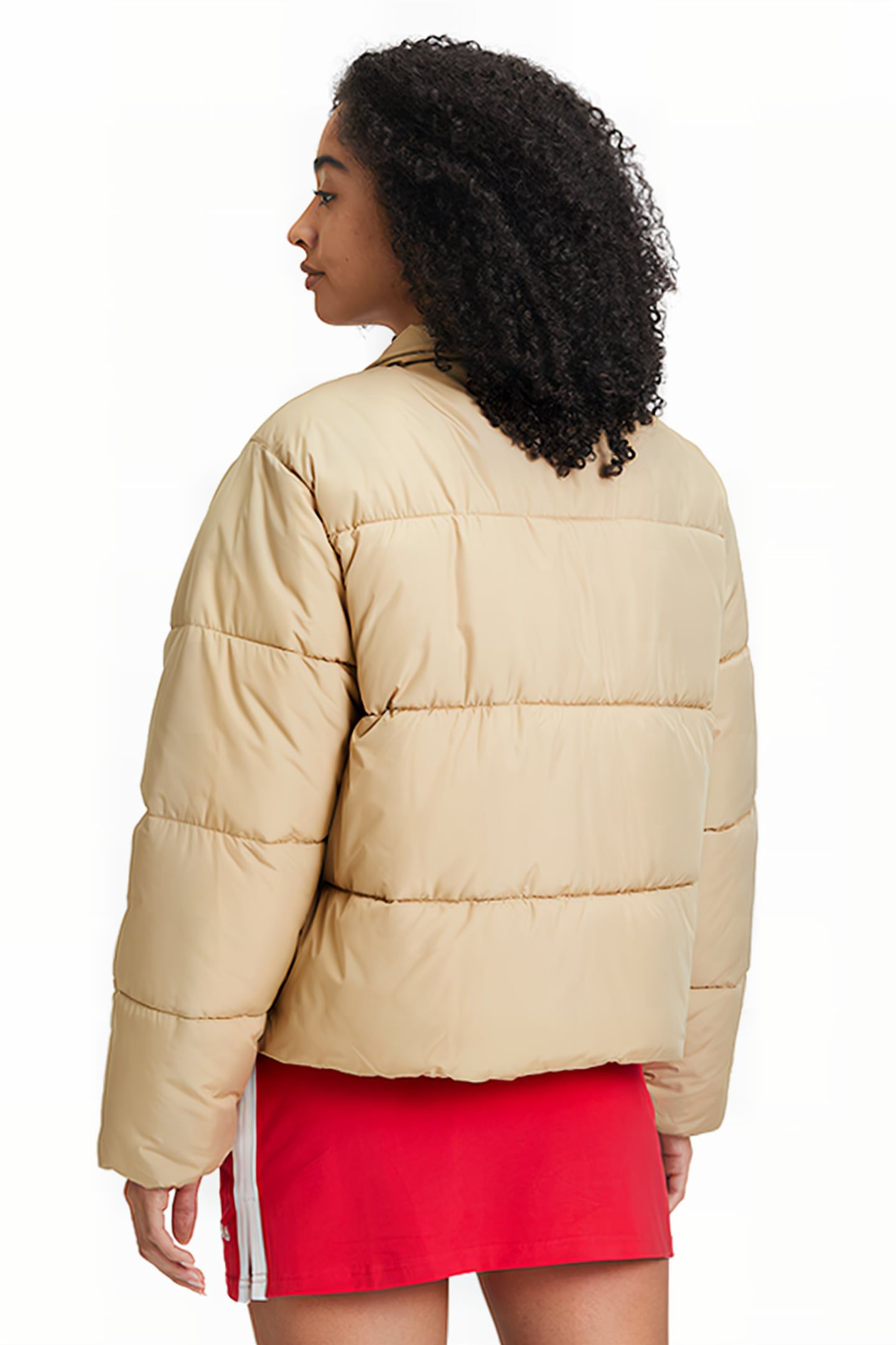 LEILA PUFFER COACH JACKET CORNSTALK 2