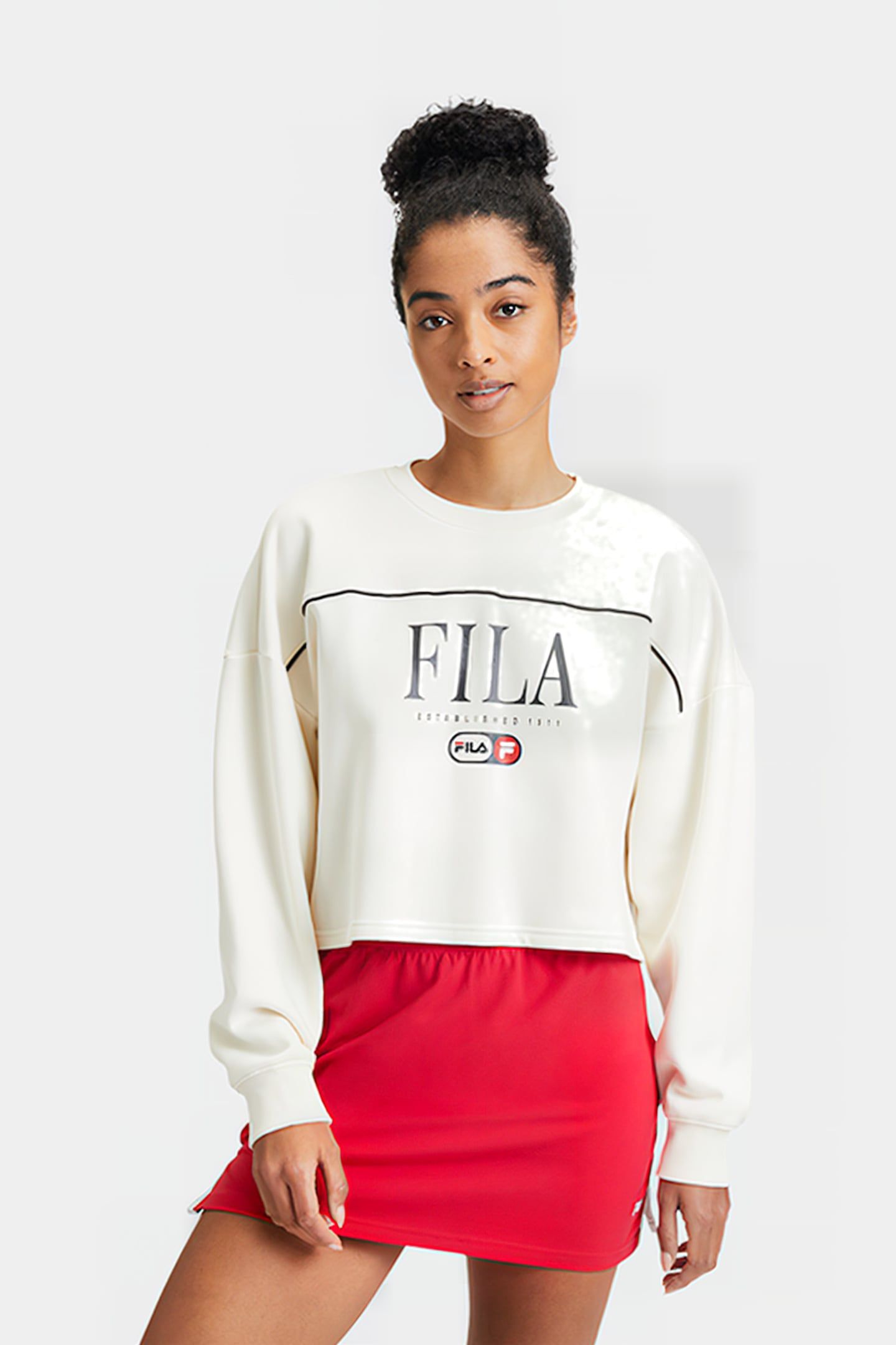 LEWISTOWN CREW SWEAT ANTIQUE WHITE 1