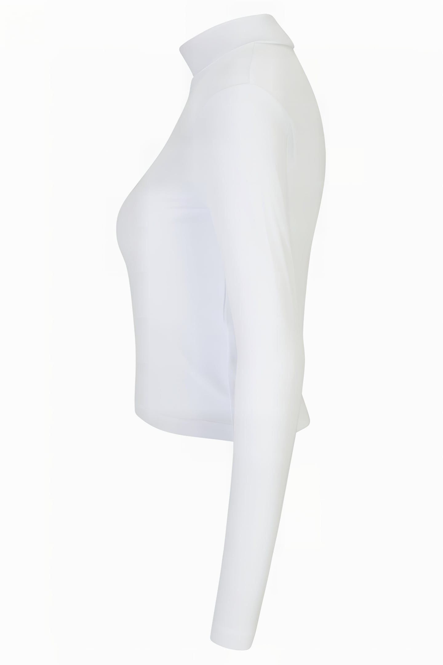 LINNUSE CROPPED TURTLE NECK BRIGHT WHITE 5