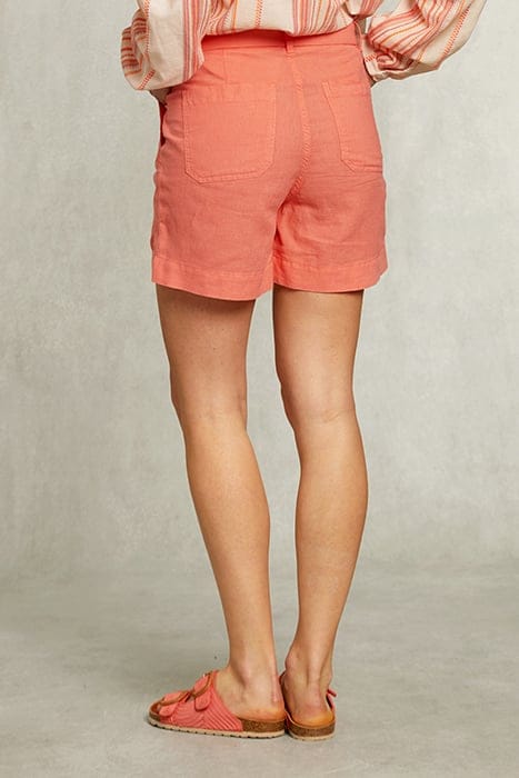 ORANGE SHORTS WITH BELT 2
