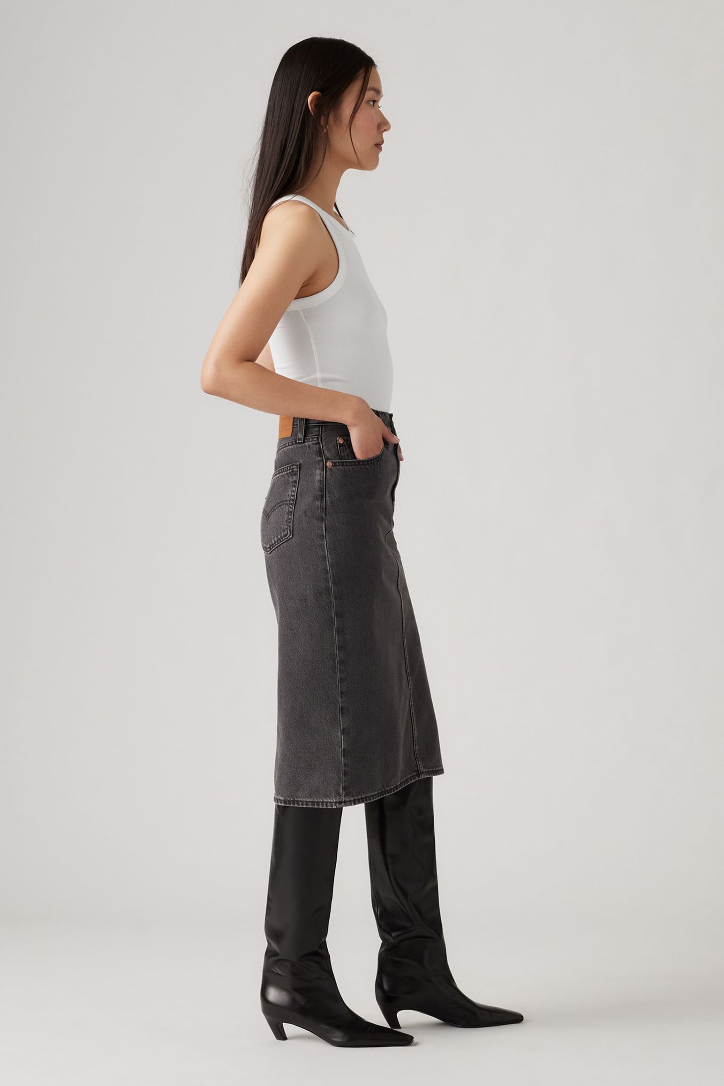 SIDE SLIT SKIRT 5
