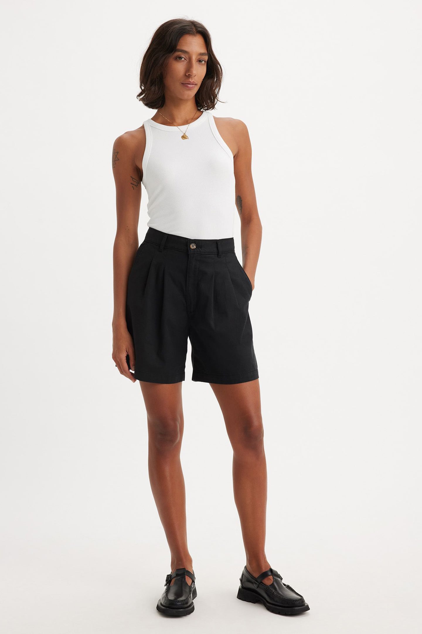 PLEATED TROUSER SHORTS 6
