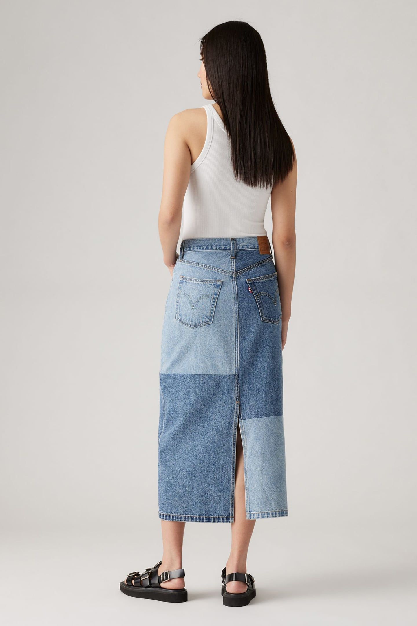 BUTTON MIDI SKIRT 3