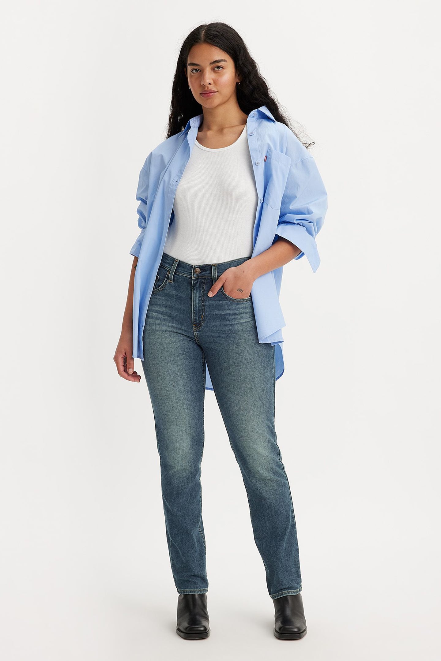 724™ HIGH RISE STRAIGHT JEANS 1