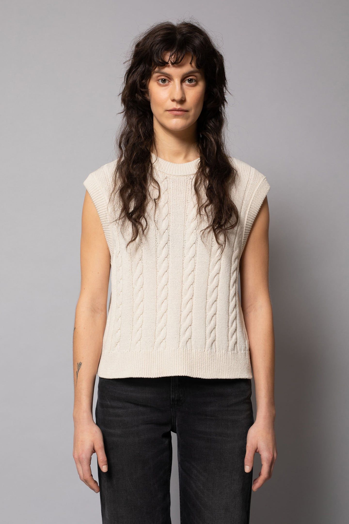 KIMMY CABLE WEST CHALK WHITE 1
