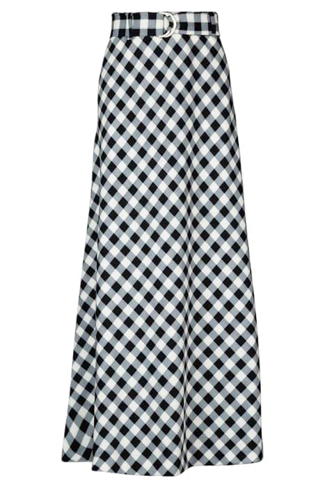 SKIRT CHECK BIAS BLACK/ECRU 3