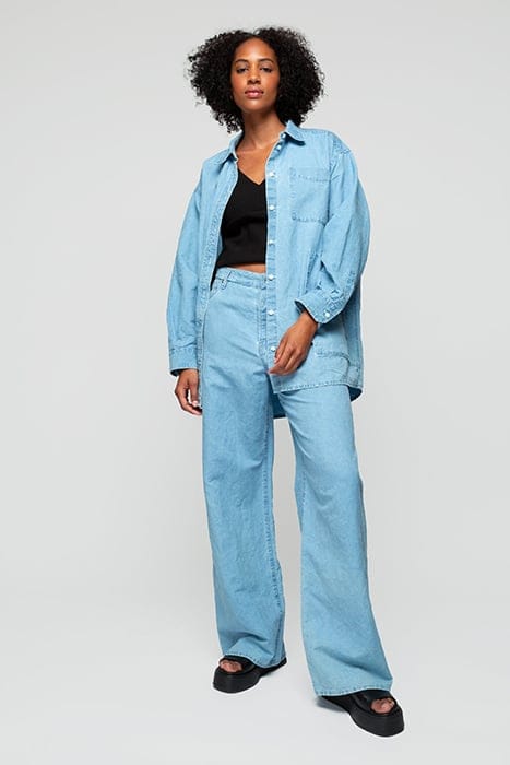 CLASSIC SHIRT WASHED ULTRA LIGHT DENIM 1