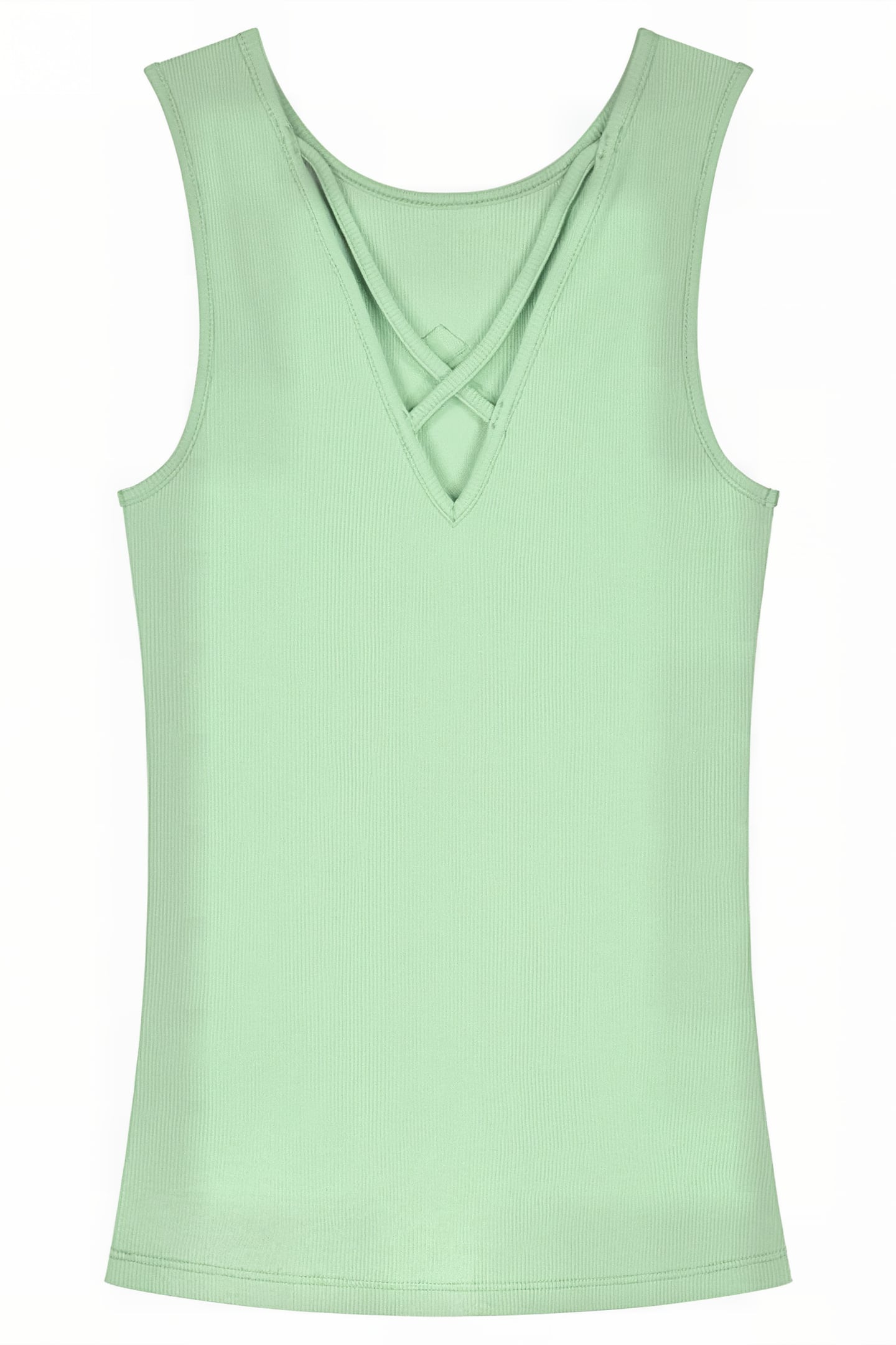 BELLA BACK RIB TOP MINT 2