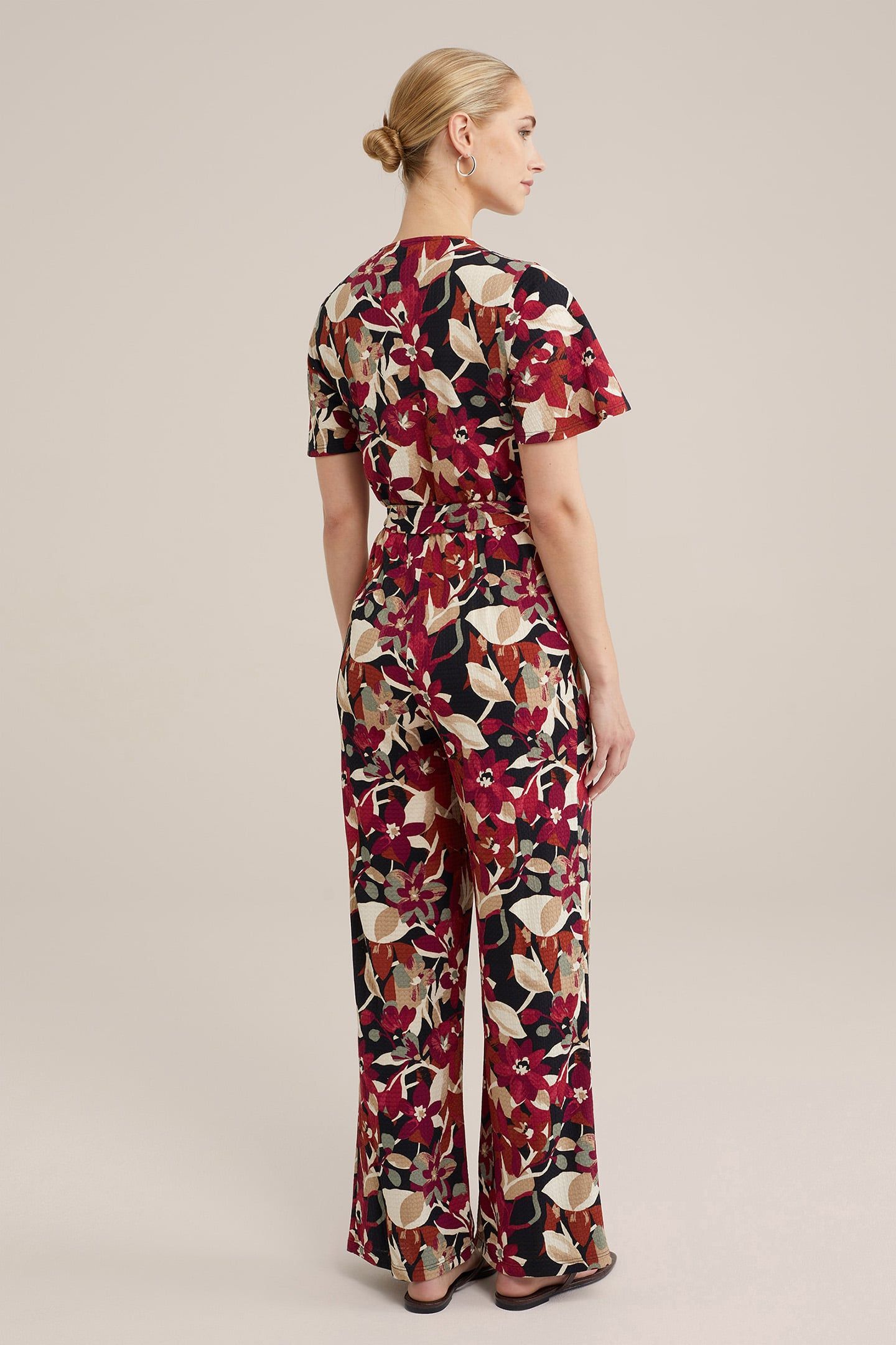 JUMPSUIT BURGUNDY RED 2
