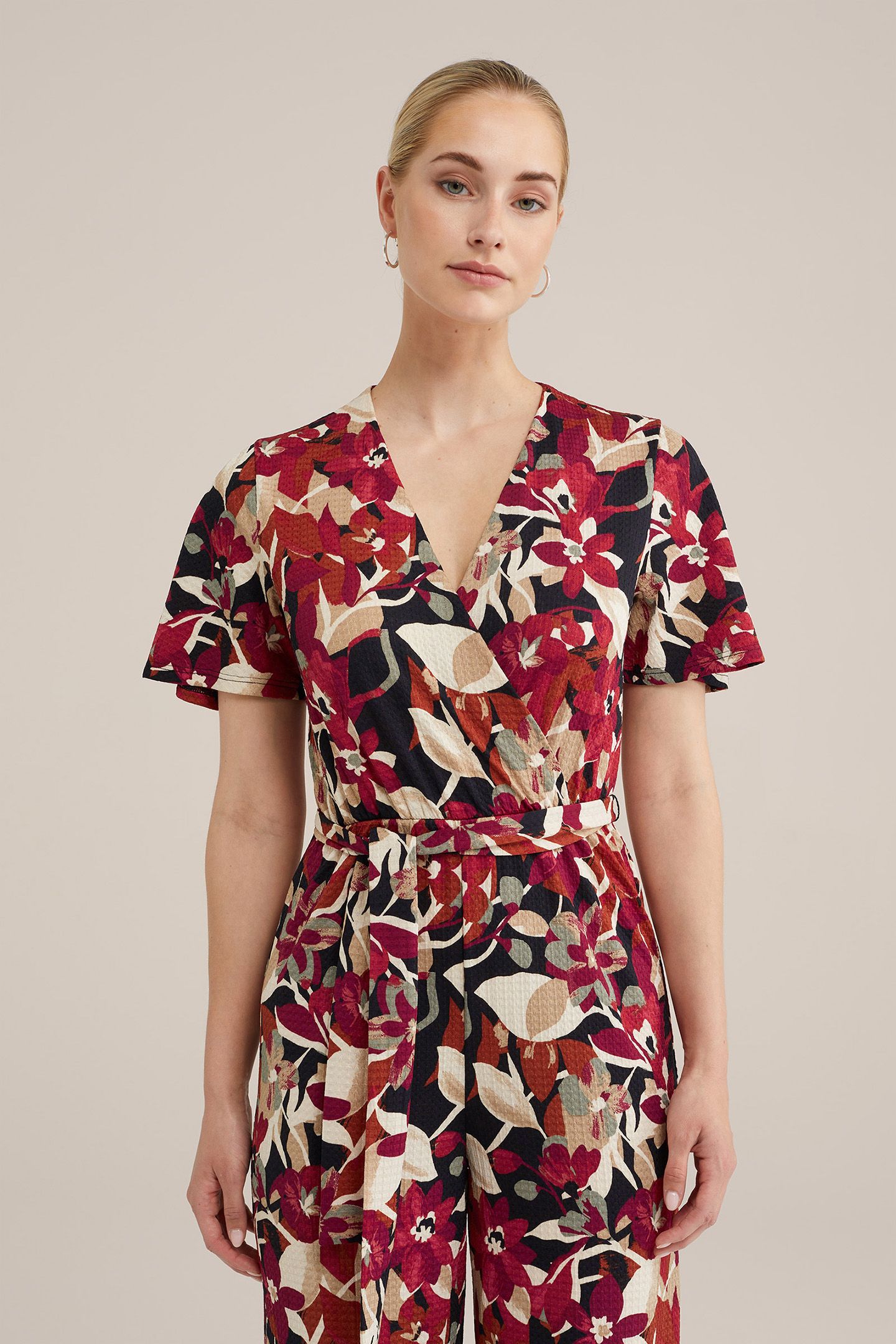JUMPSUIT BURGUNDY RED 5