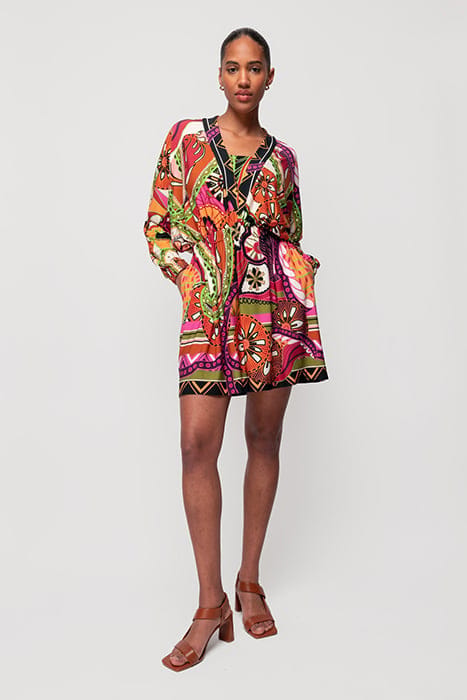 DRESS FUN DESSIN LIMELIGHT/BROWN/VIOLET 1