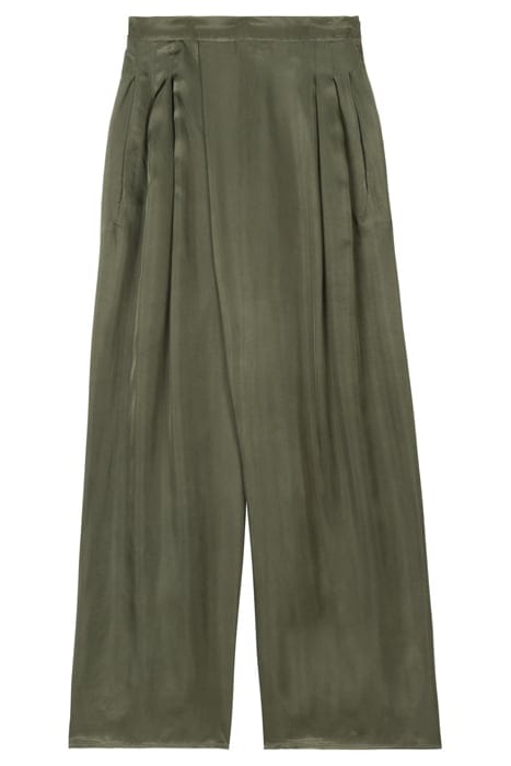 WRAP SATIN PANTS GRAPE LEAF 3