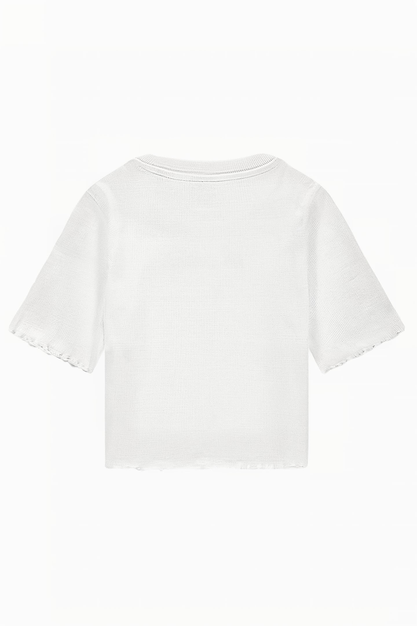 LETTUCE RIB T-SHIRT OFF WHITE 2