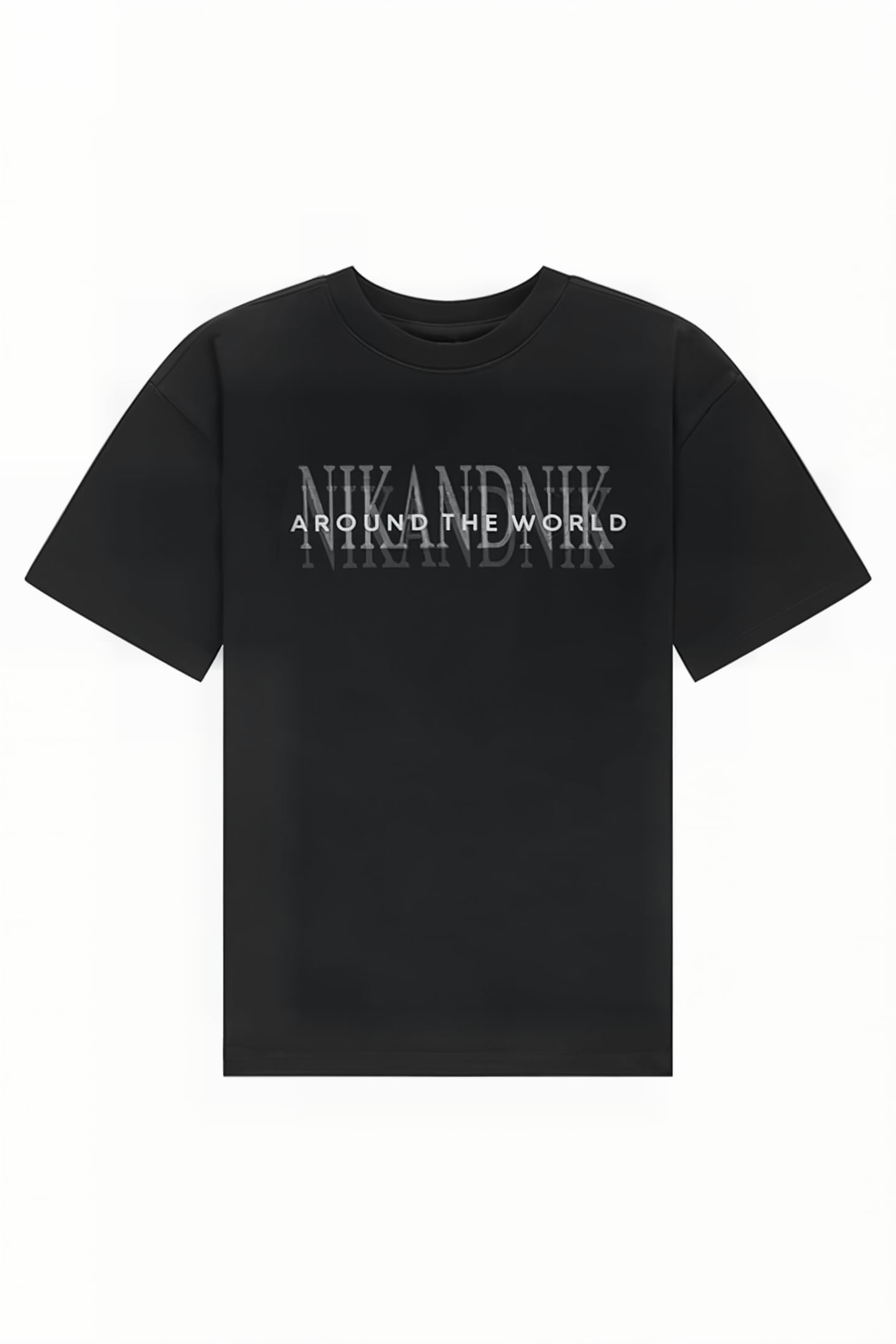 AROUND THE WORLD T-SHIRT BLACK 1