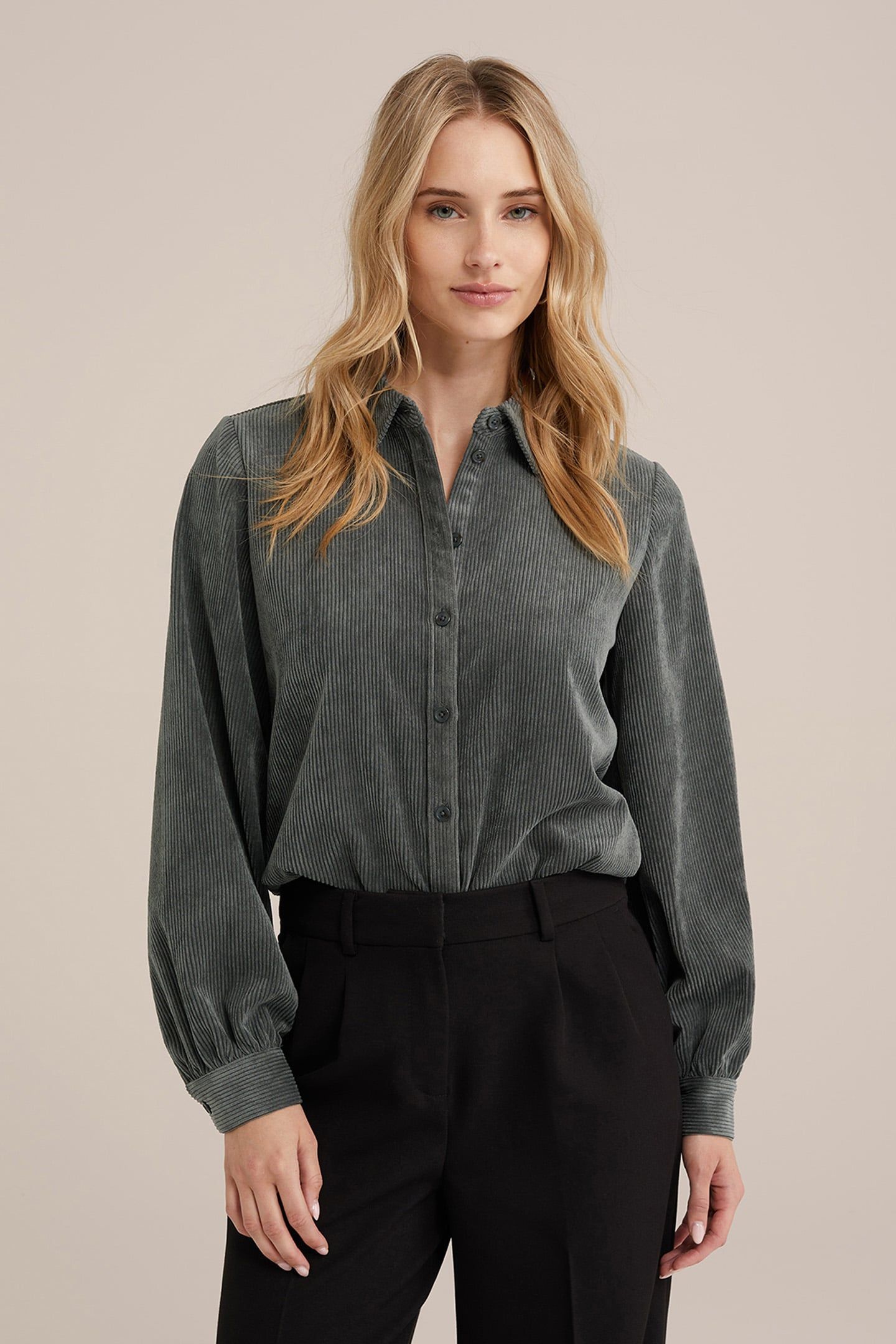 BLOUSE DARK GREEN 1