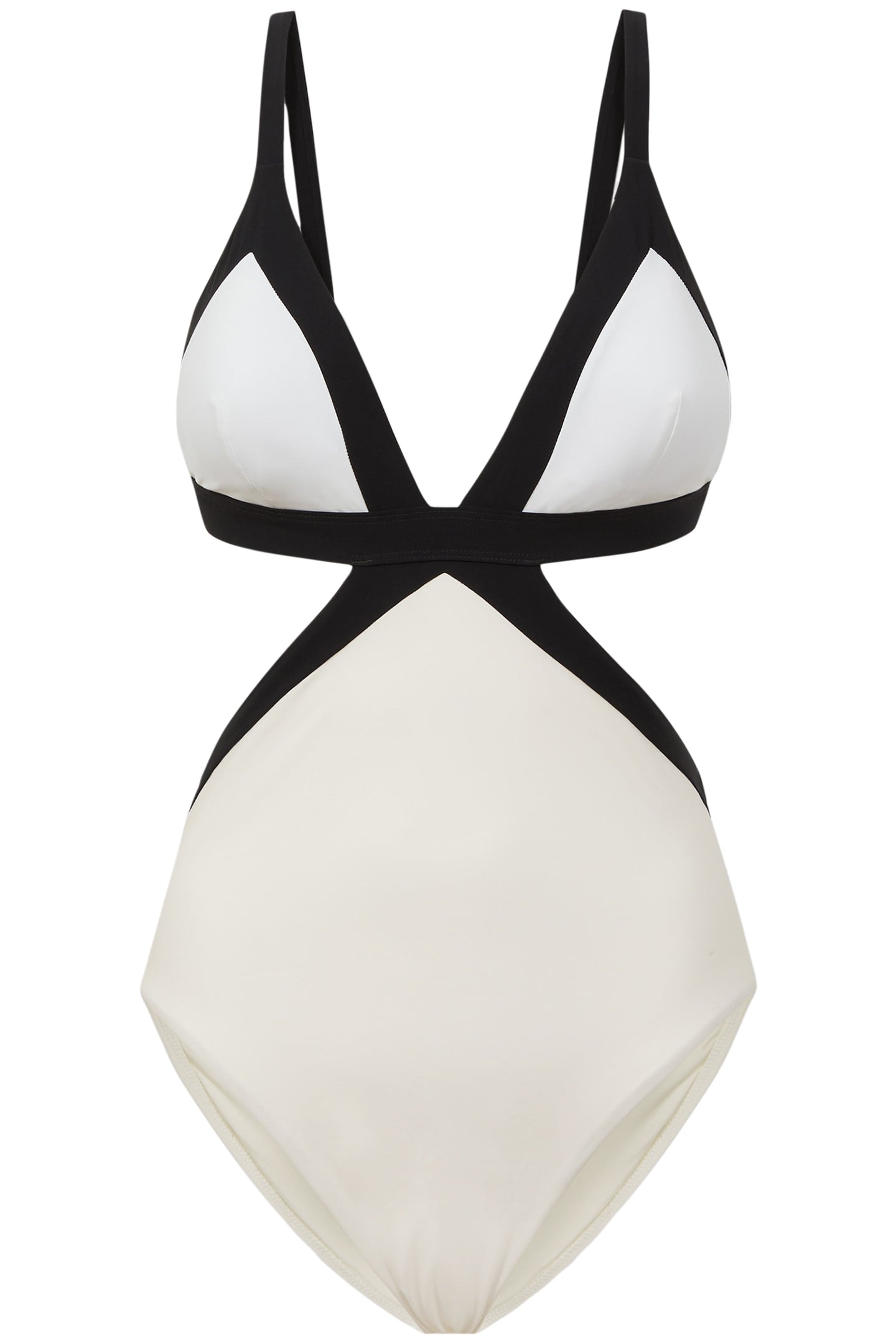 COLOUR BLOCK ONE-PIECE SWIMSUIT — REGULAR FIT 4