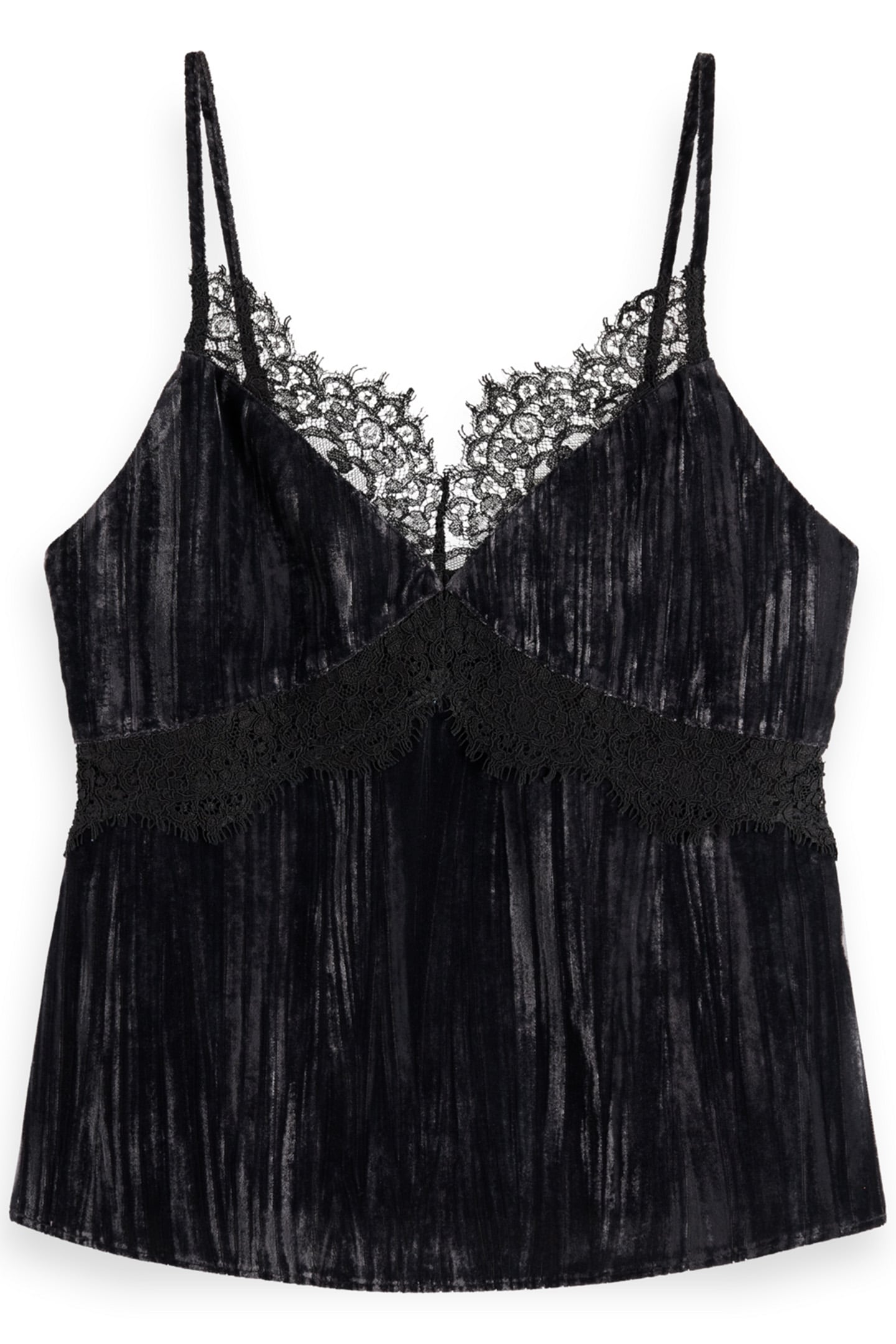 VELVET TANK TOP EVENING BLACK 4