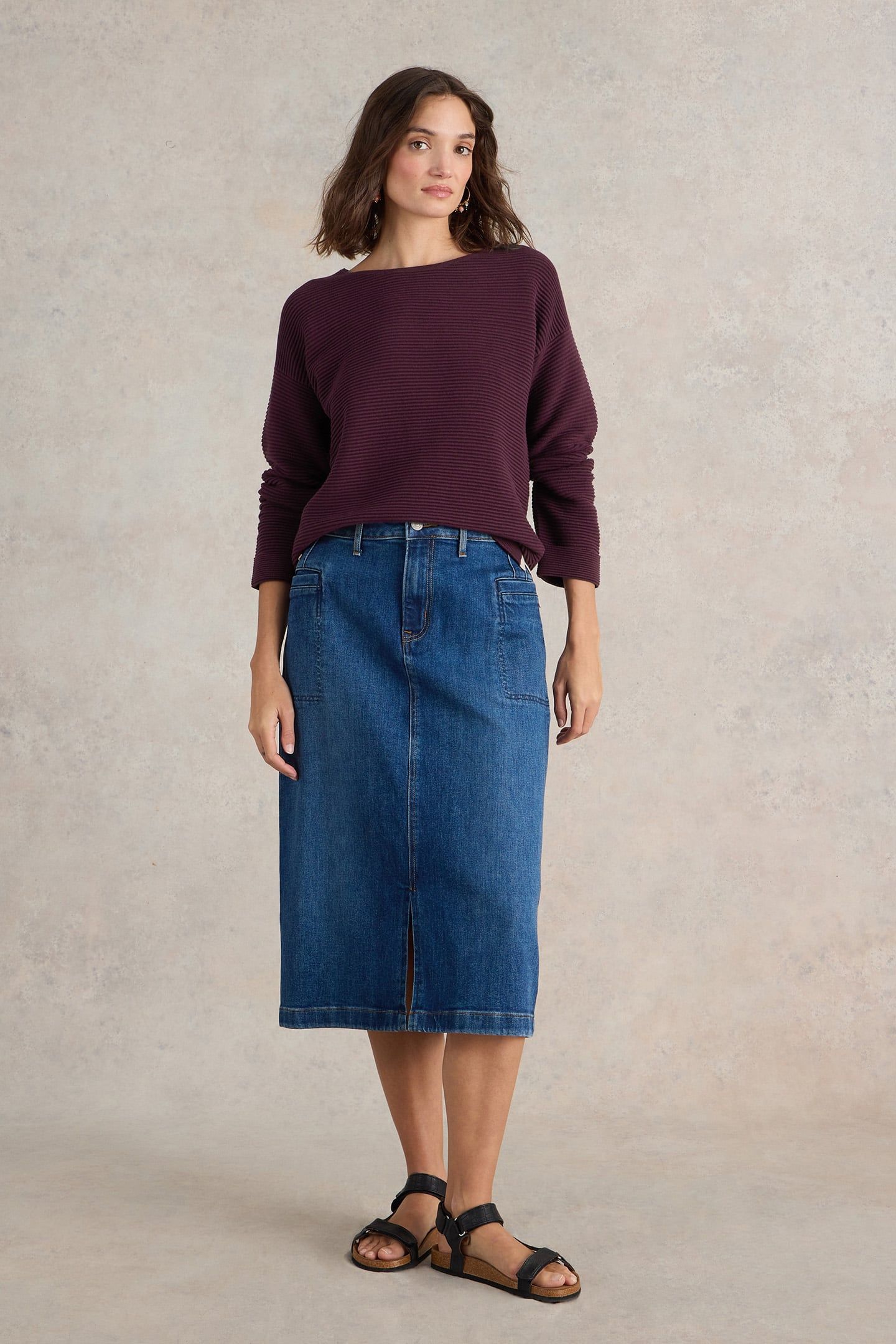 JANA JUMPER MID PLUM 1