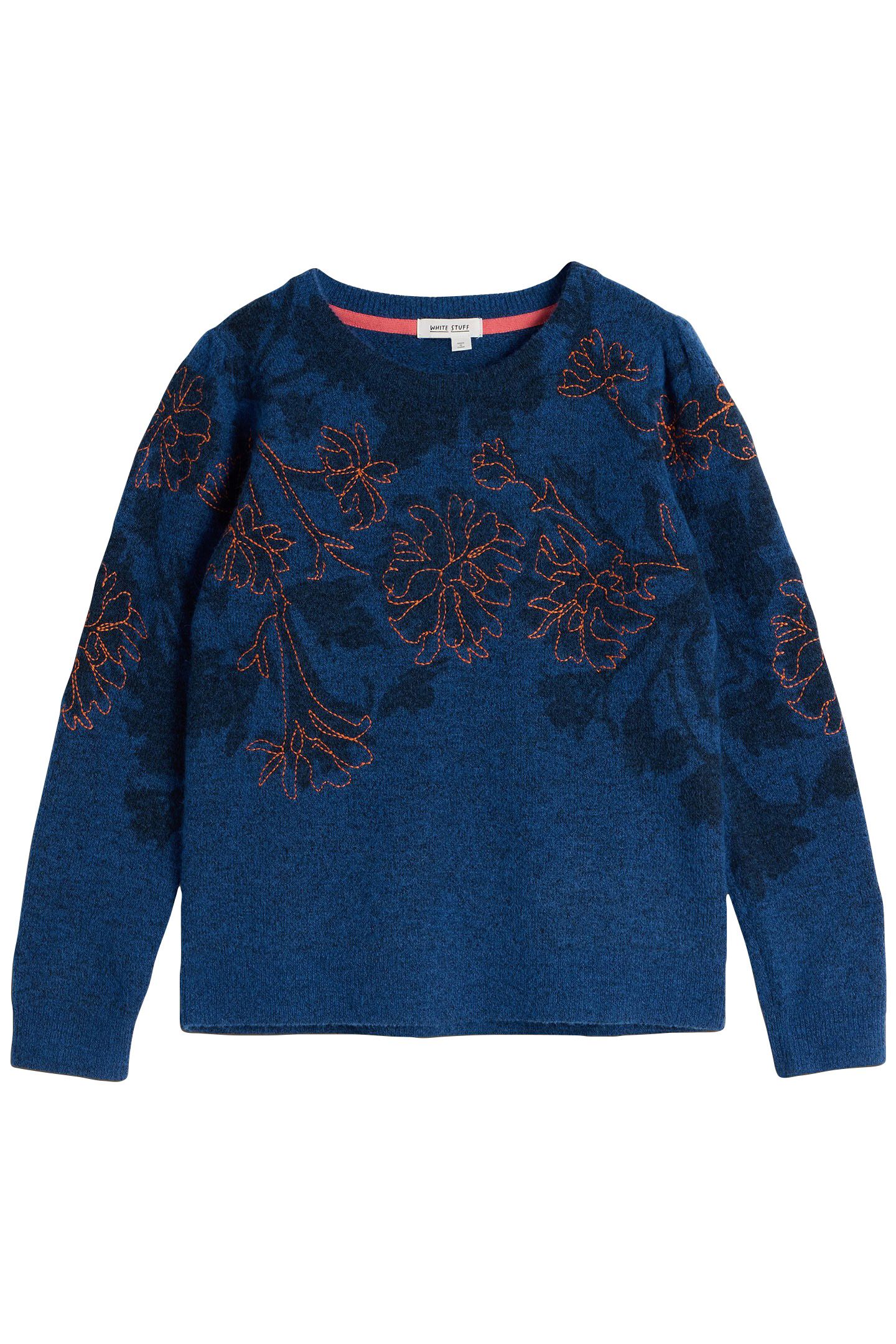 JULIE EMBORDIERED JUMPER MID BLUE 3