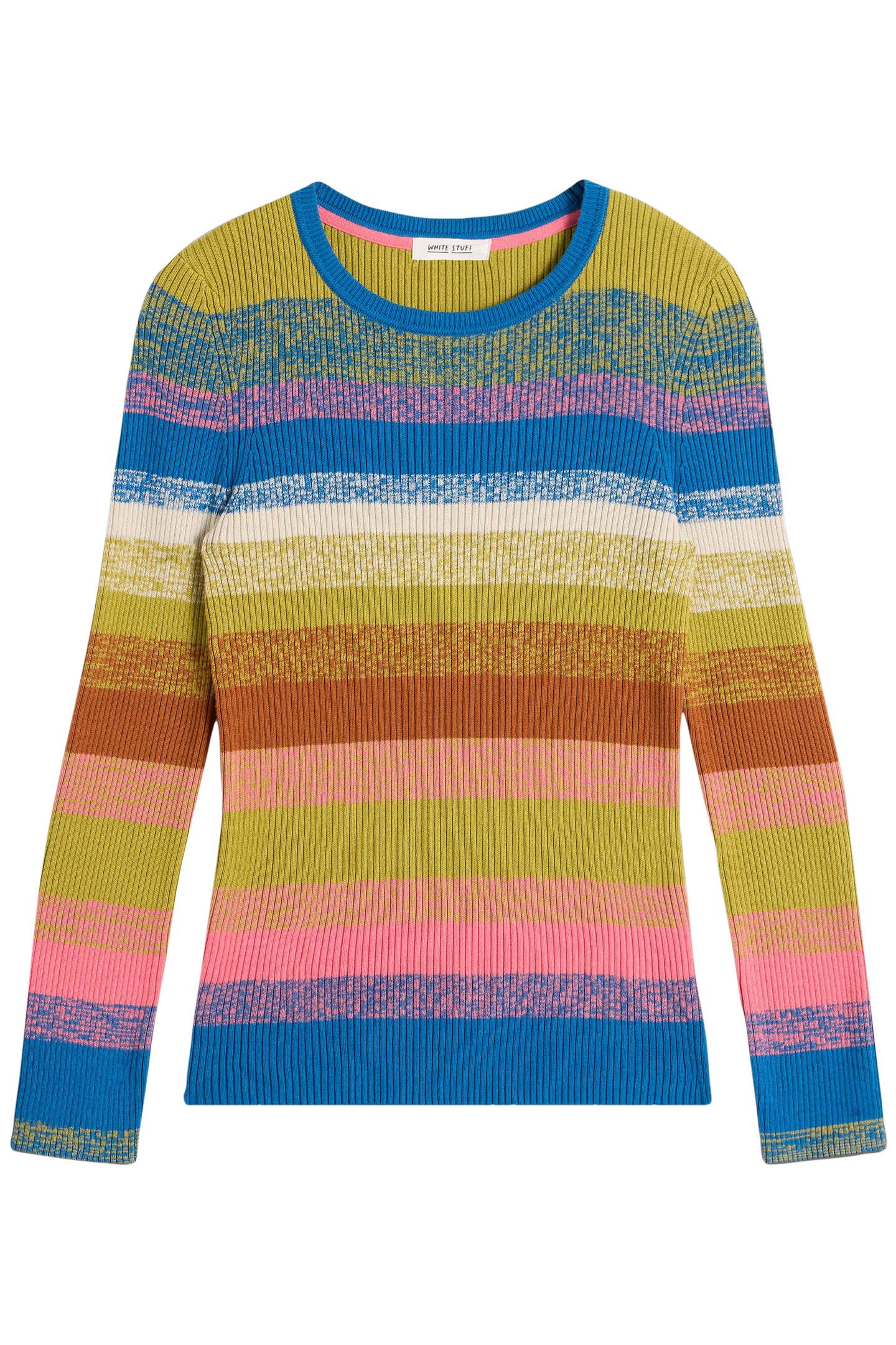 RIB STRIPE JUMPER PINK MULTI 4