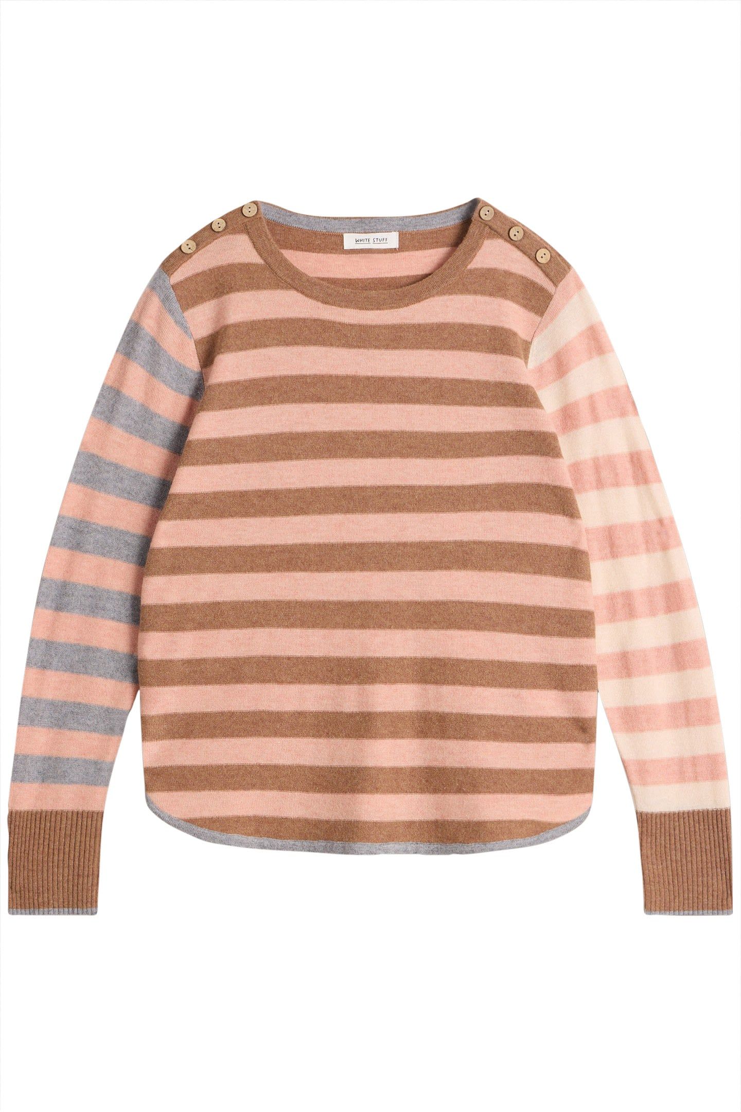 EMMA STRIPE JUMPER PINK MULTI 3