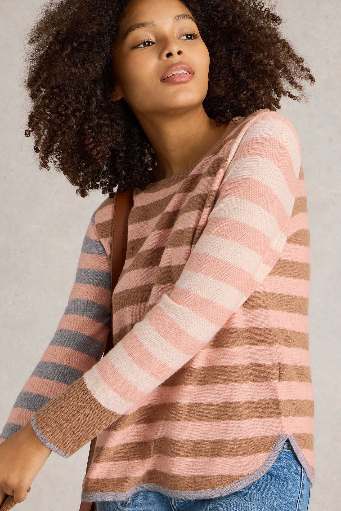 EMMA STRIPE JUMPER PINK MULTI 5