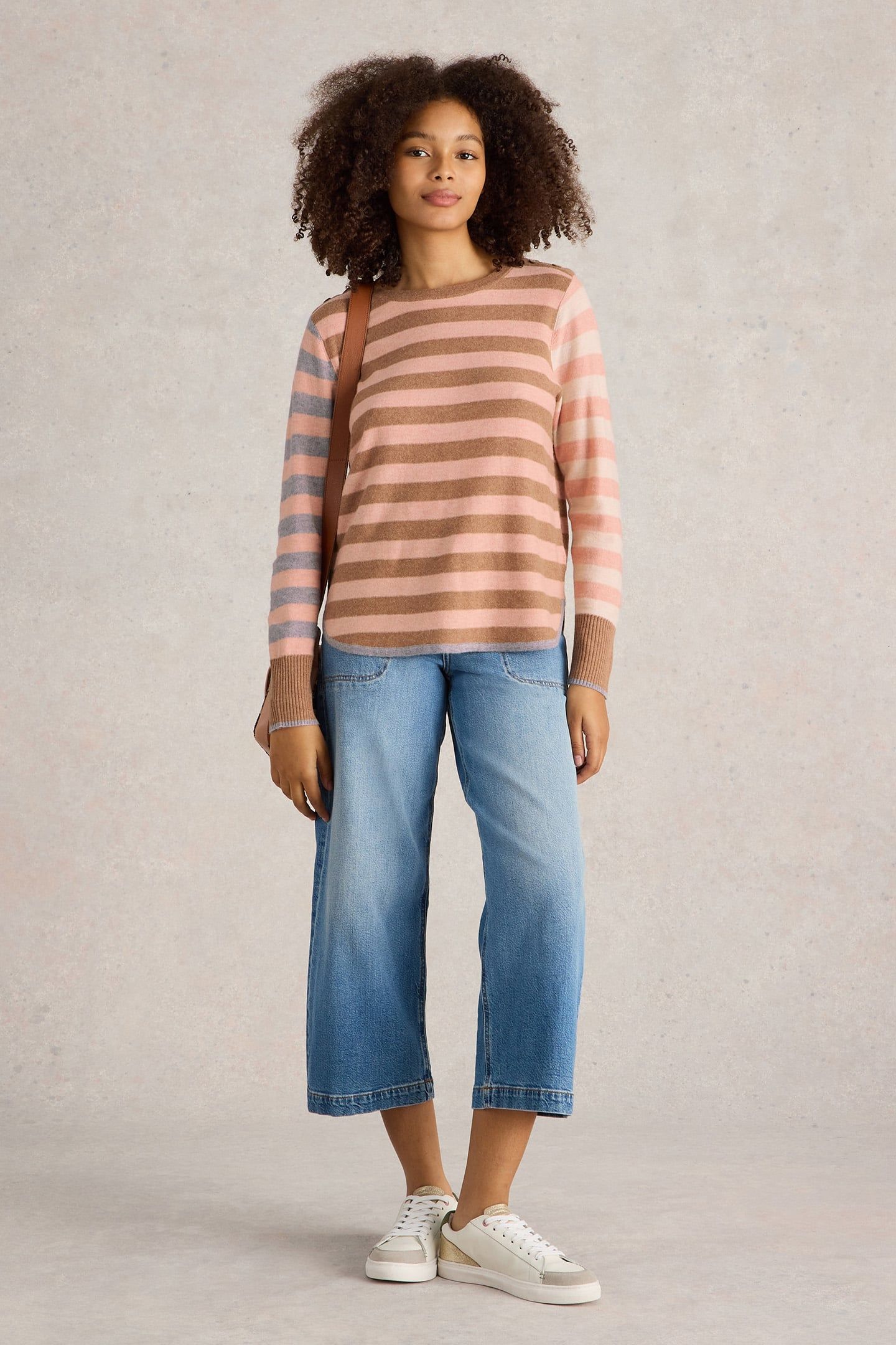 EMMA STRIPE JUMPER PINK MULTI 1