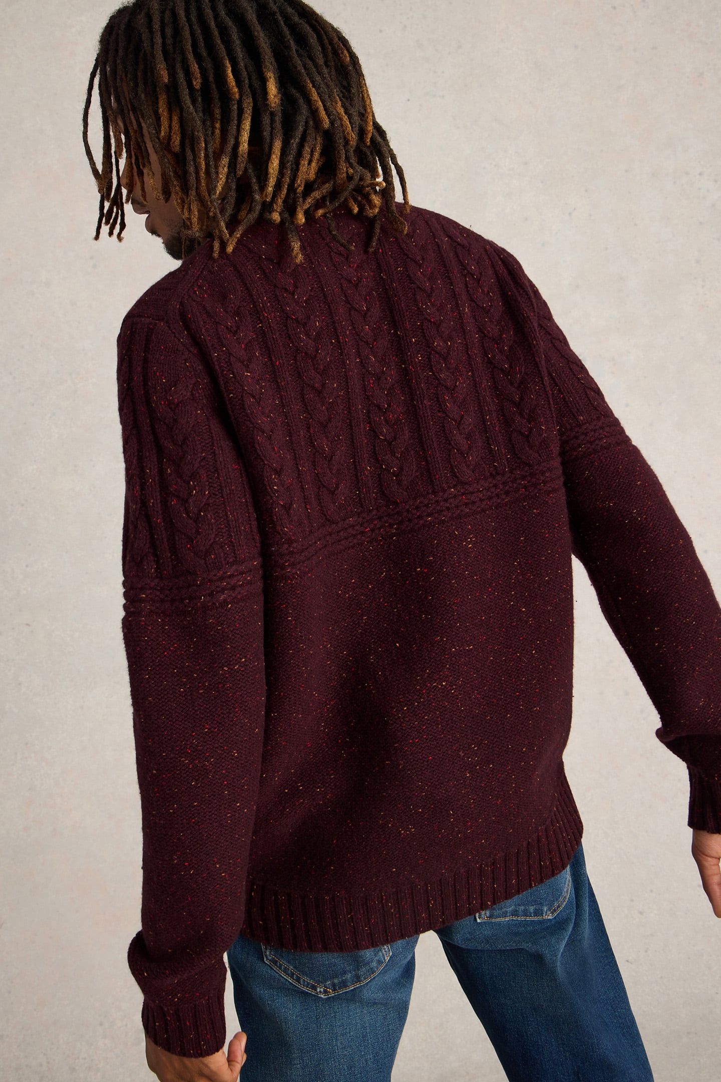 BERKLEY CREW NECK JUMPER PLUM MULTI 4