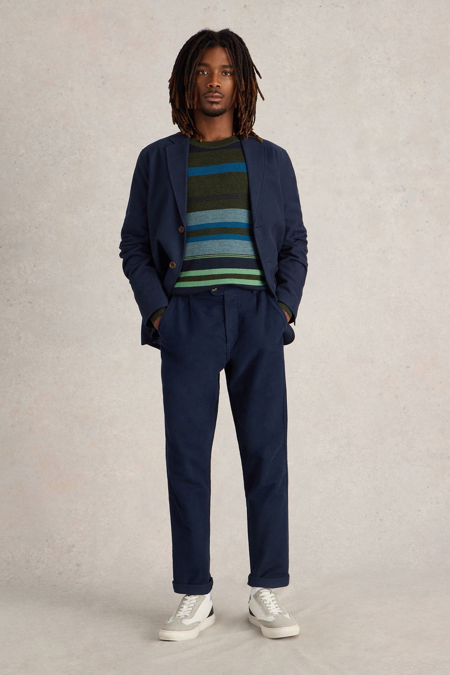 MOLESKIN TROUSER DARK NAVY 1