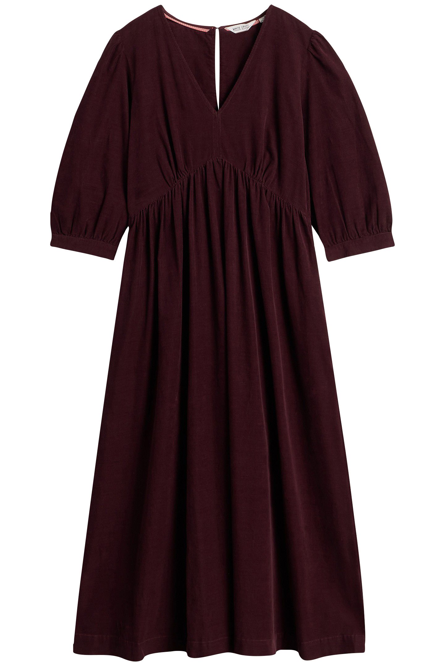 LUCY CORD DRESS DARK PLUM 3