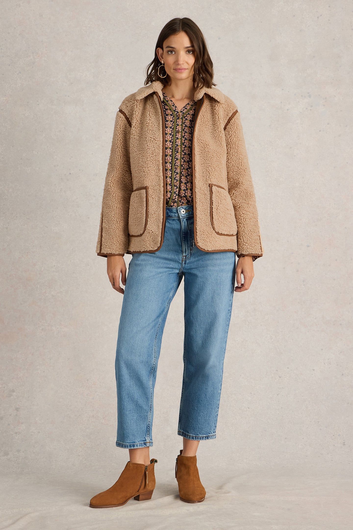 ELM BORG JACKET NATURAL MULTI 1