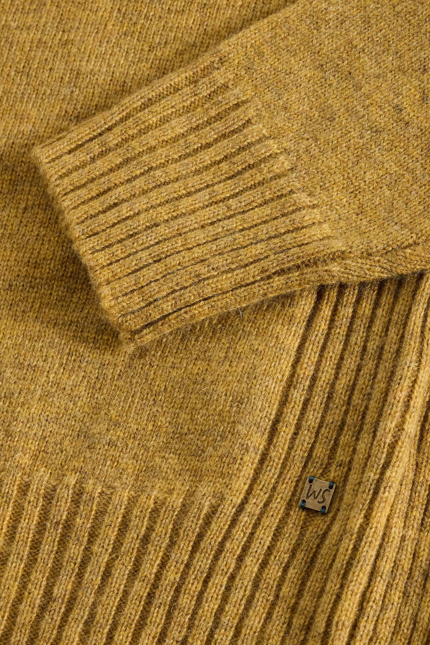LAMBSWOOL HENLEY DARK YELLOW 6