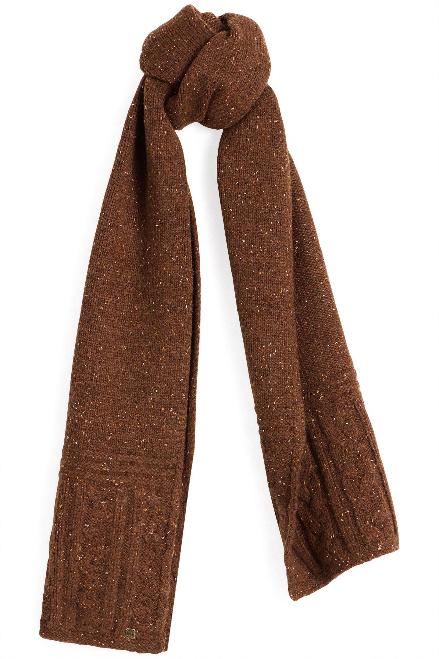 BERKLEY CABLE NEP SCARF MID BROWN 1