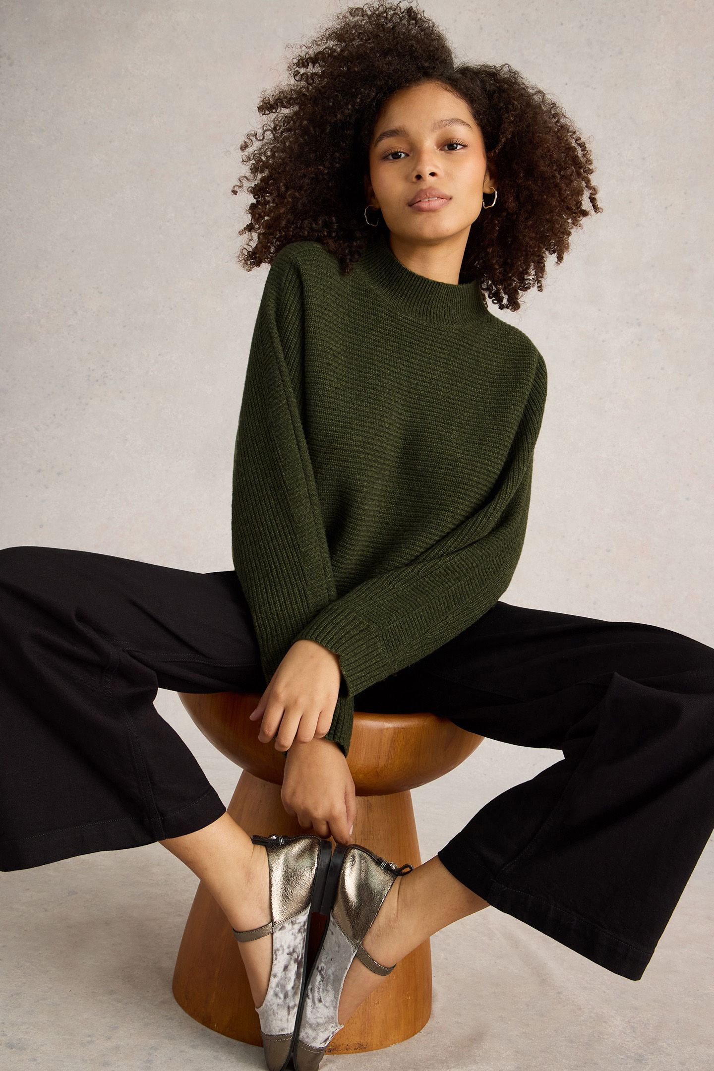 CARLI JUMPER KHAKI GREEN 4