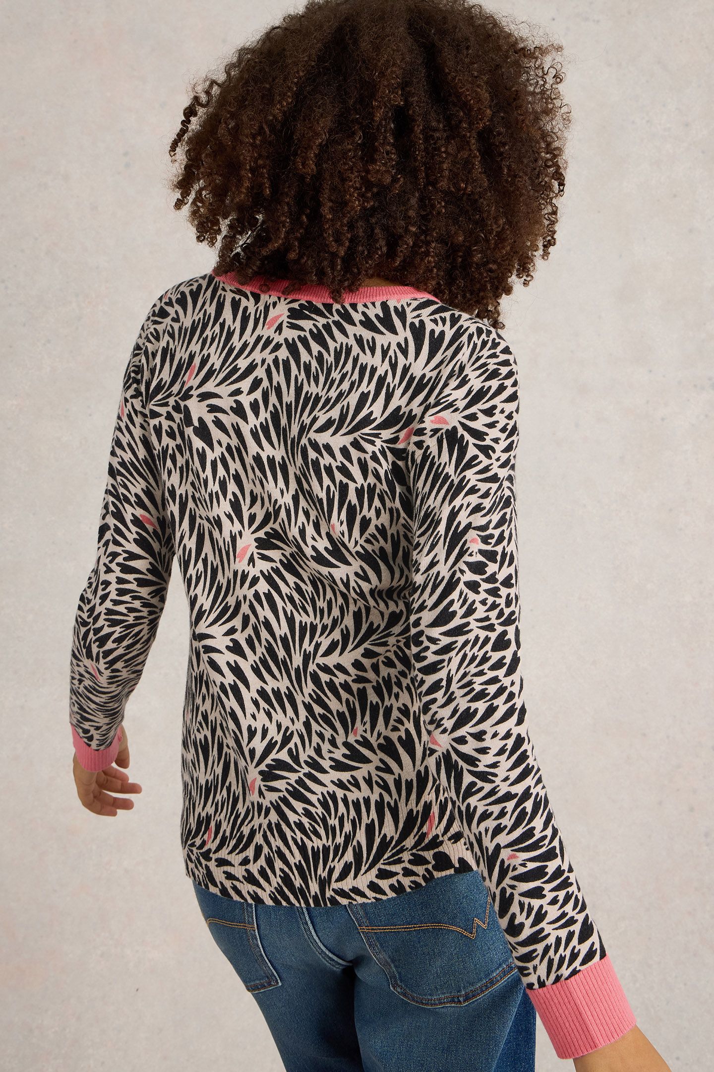 CITY LEO HEART JUMPER NATURAL MULTI 2