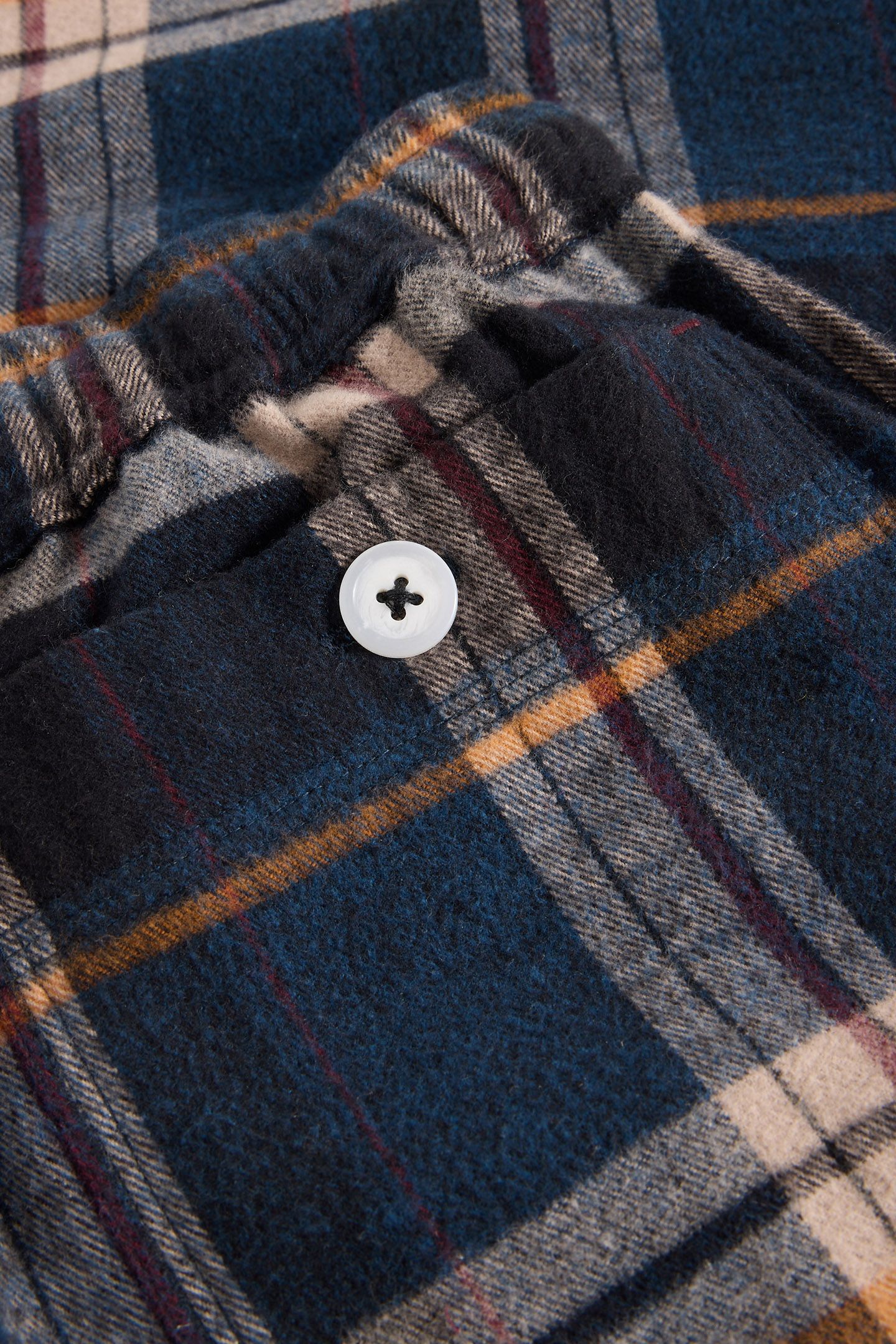 MOORLAND FLANNEL PJ TROUSER NAVY MULTI 6