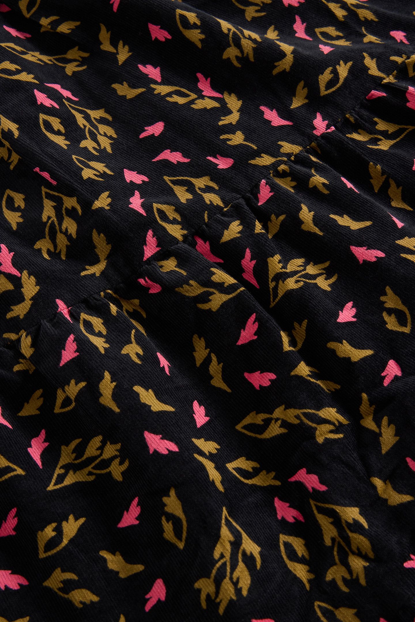 JENNA CORD TIERED SKIRT BLACK PRINT 6