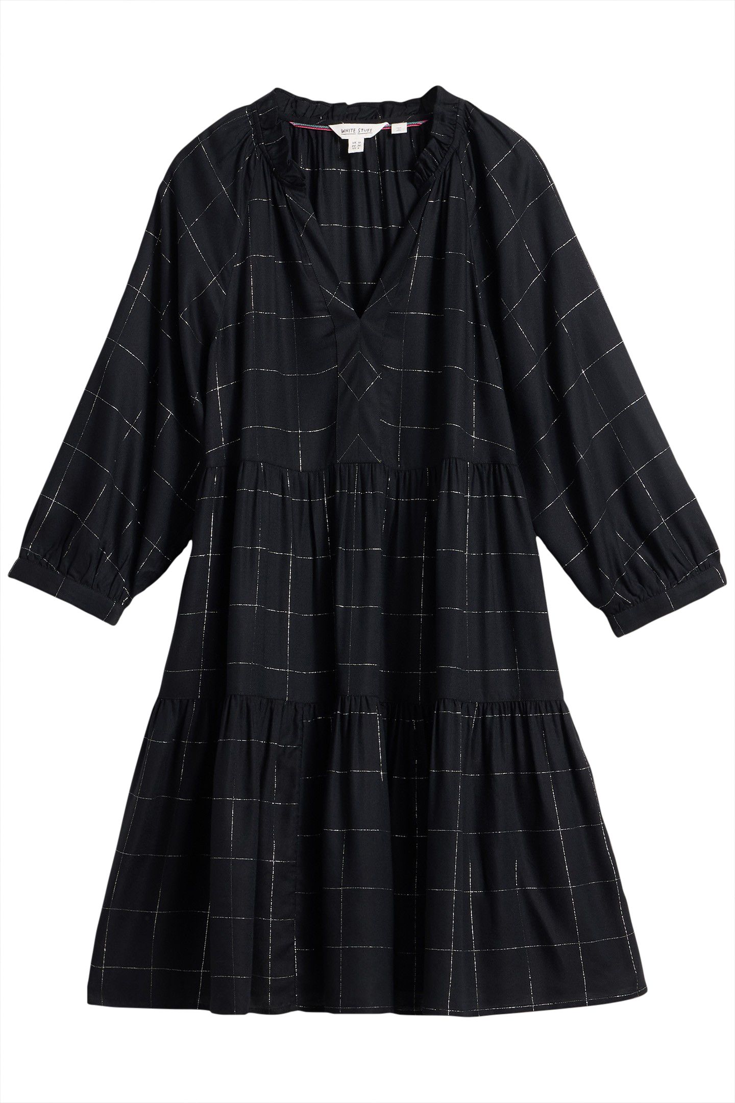 ORLA CHECK DRESS BLACK MULTI 1
