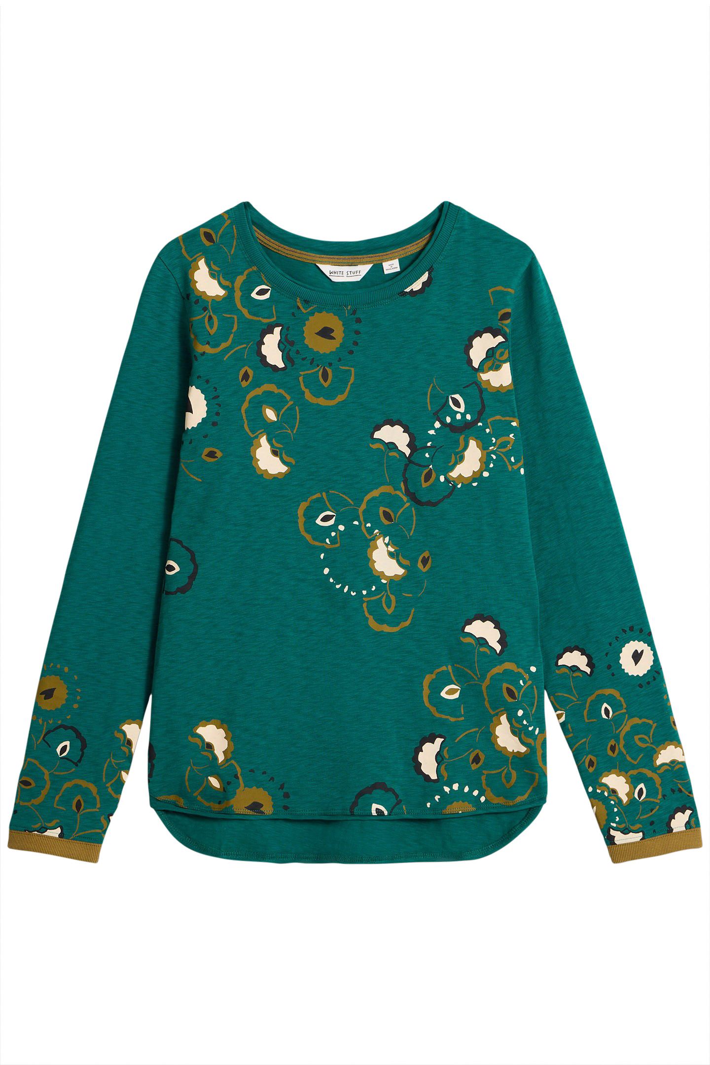 CLARA LS TEE TEAL PRINT 3