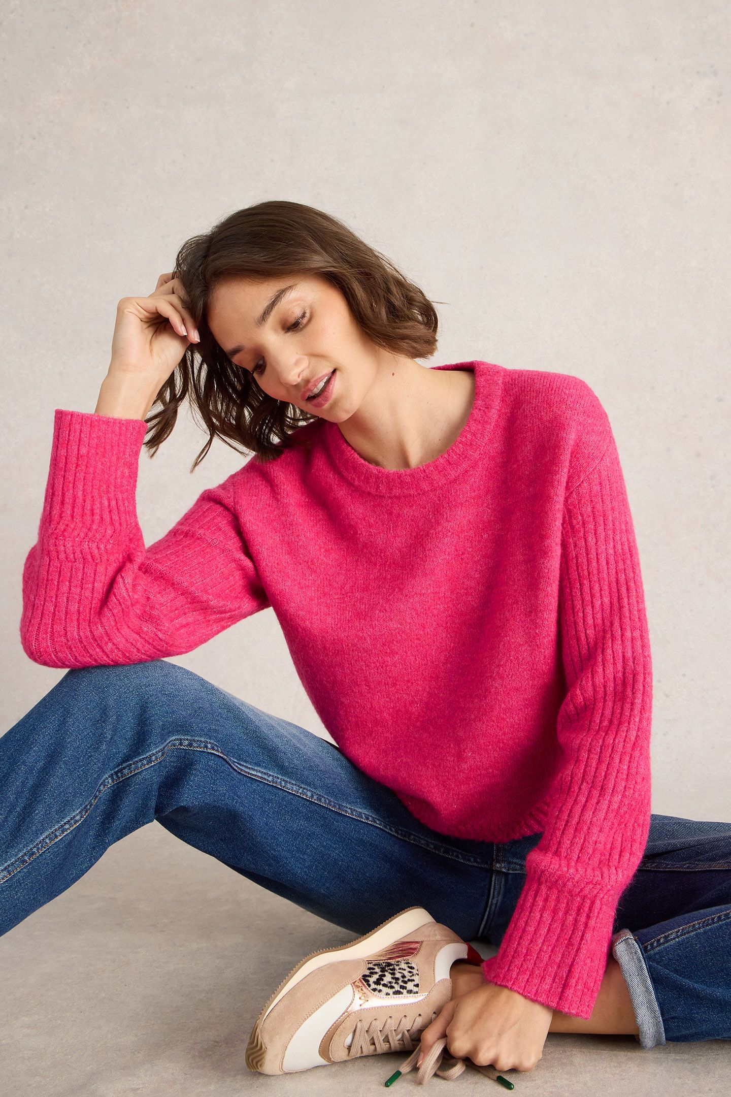 SOPHIA JUMPER BRIGHT PINK 4