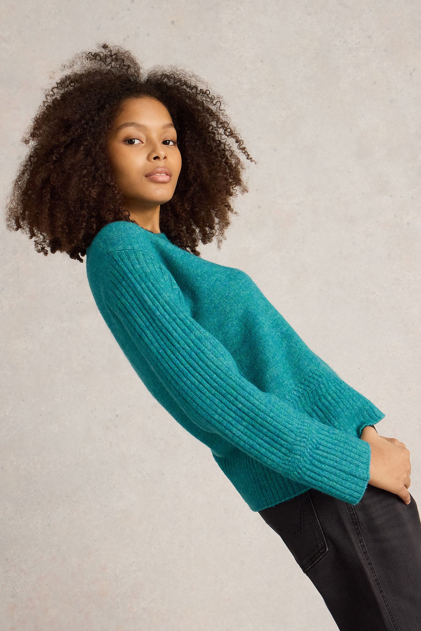 SOPHIA JUMPER BRIGHT TEAL 4
