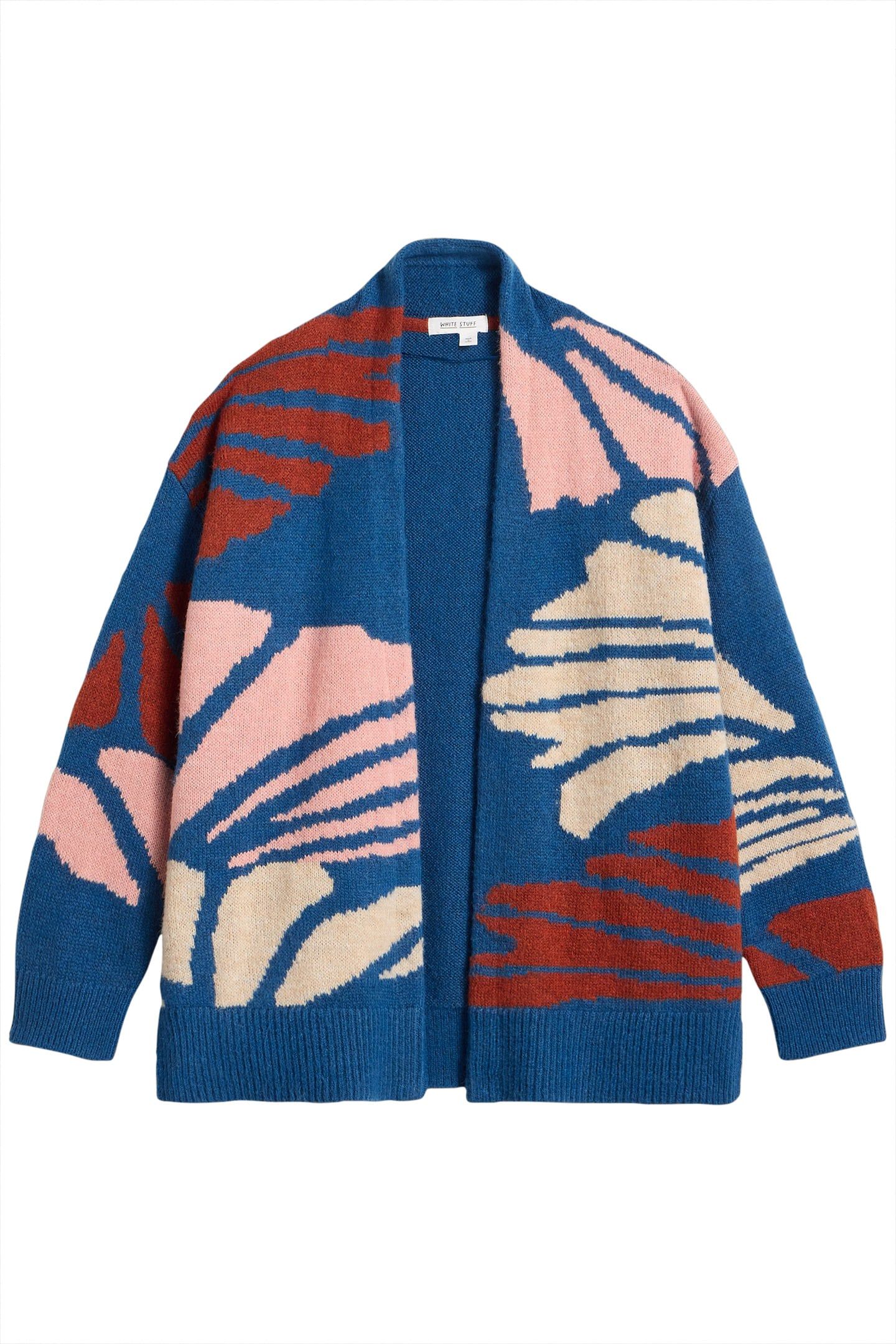 LOUISA LONGLINE CARDI BLUE MULTI 3